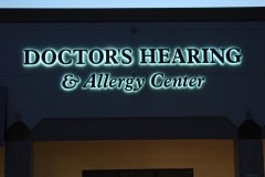 Doctor's Hearing & Allergy back wall
