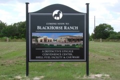 Black Horse Ranch 8'x8' site sign