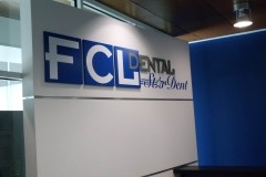 FCL Dental dimensional wall logo