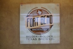 Fort Bend Brewing lobby sign